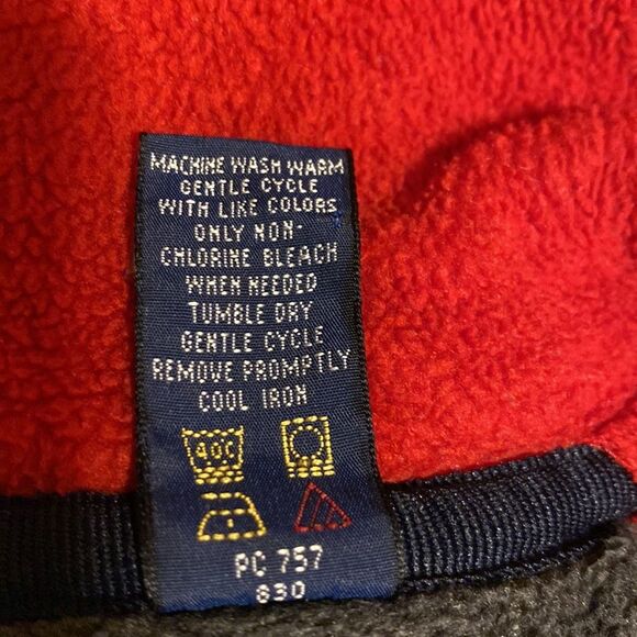 Gant USA The Rugger Fleece Red Half Zip Up Sweatshirt Size Large - Picture 4 of 7